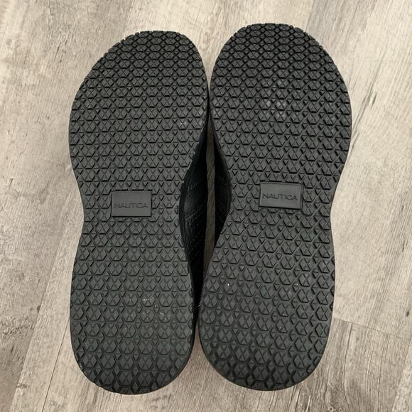 Nautica Orwell Mens Shoes Size 12 Black Comfortable Utility Work Slip On NICE - Picture 11 of 11